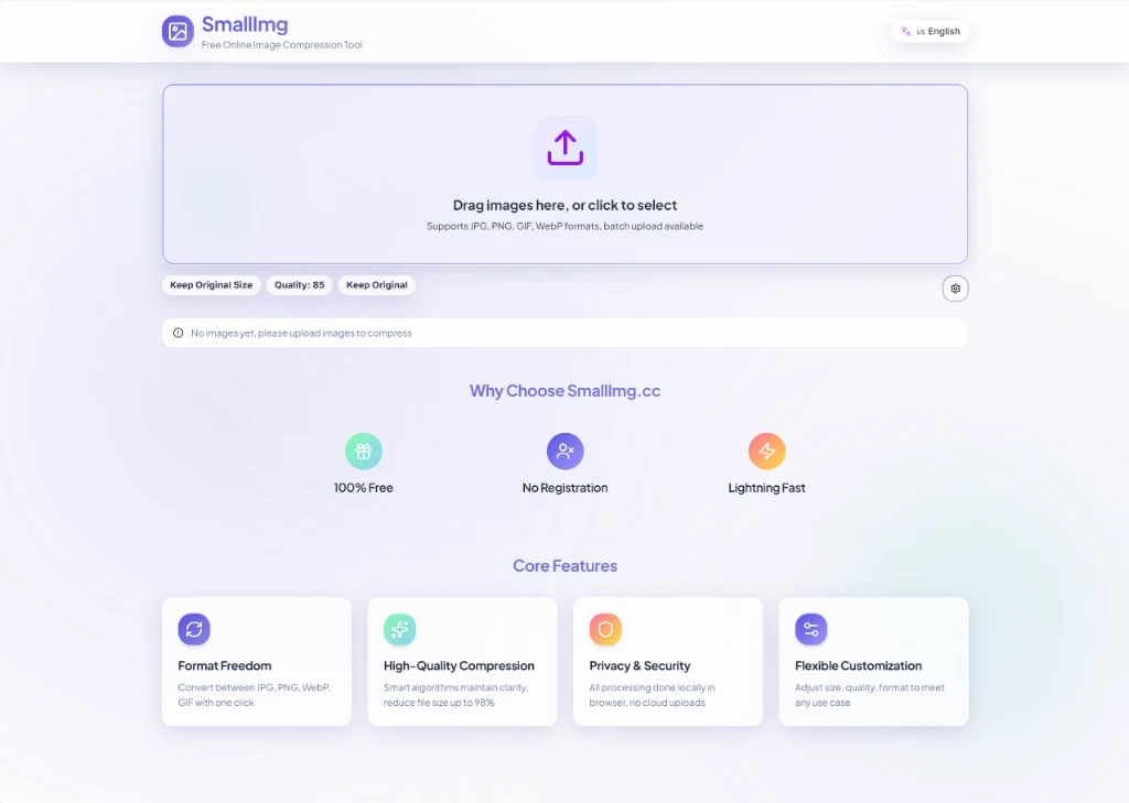 SmallImg - Fast and efficient image optimization service